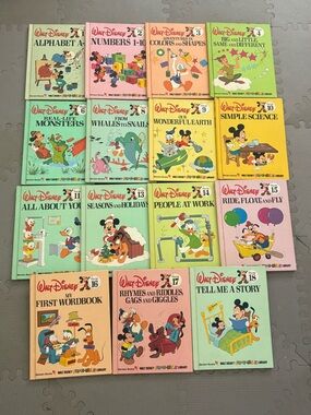 15- Walt Disney vintage fun to read library series  books